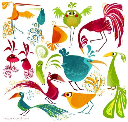 Стилизованная птичка