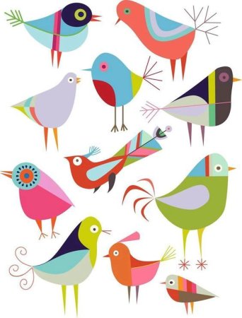 Стилизованная птичка