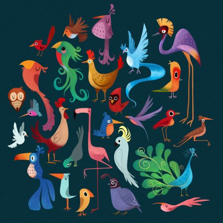 Стилизованная птица