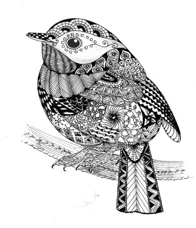Орнамент птицы