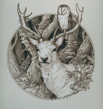 Олень для выжигания по дереву