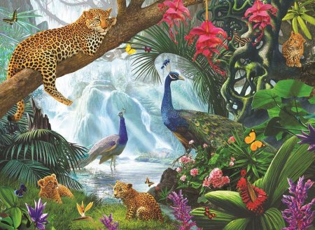 Тропические леса с животными