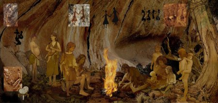 Пещерный человек палеолита