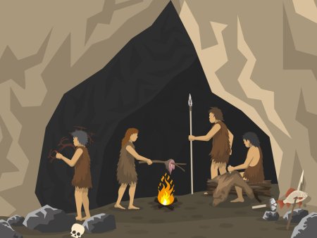 Человек в пещере