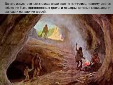 Жилища древних людей пещеры