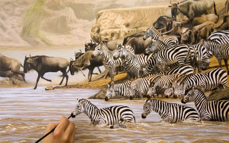 Миграция животных иллюстрация