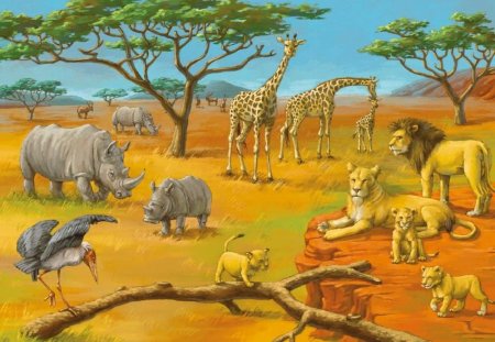 Африка пустыня Саванна джунгли