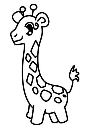 Контуры животных для раскрашивания