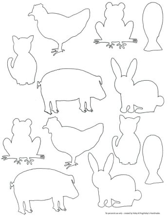 Трафареты животных