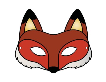 Новогодняя маска лисы