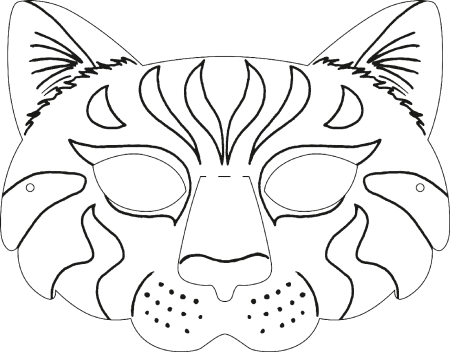 Макет маски для лица