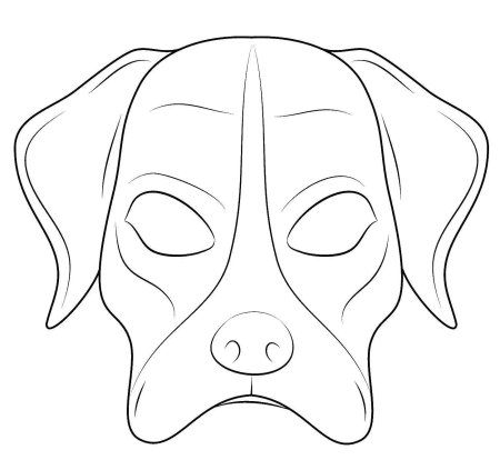 Маска собаки