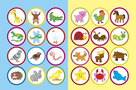 Животные (с наклейками)_