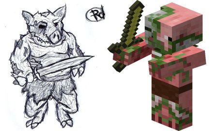 МУТАНТ свинозомби майнкрафт