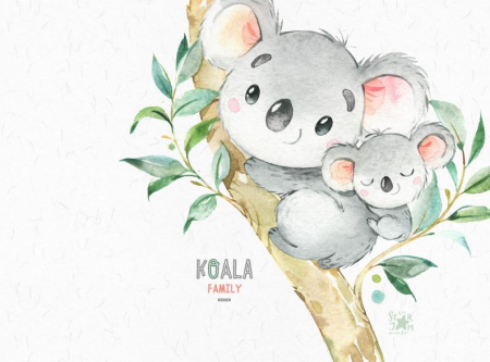 Милая коала рисунок