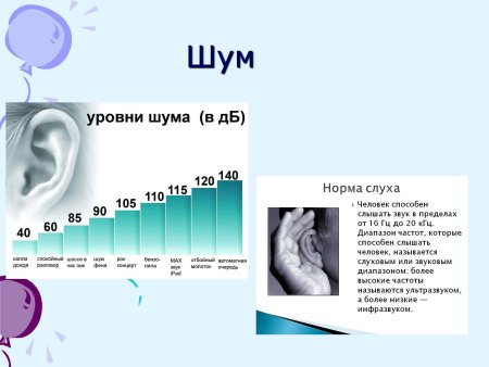Диапазон звуков воспринимаемых органом слуха человека