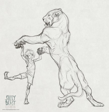 Скетчи людей и животных