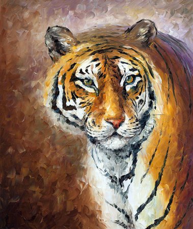 Леонид Афремов картины тигр