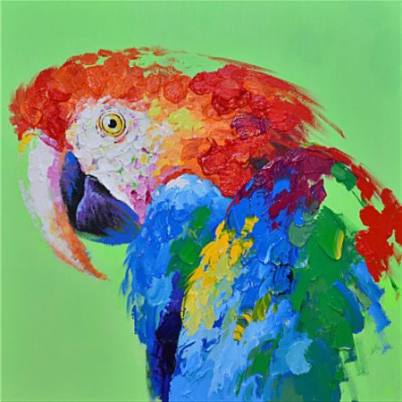 Попугай мастихином