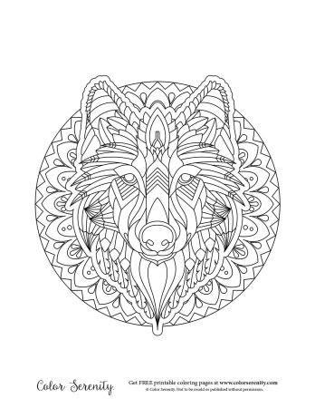 Мандалы для раскрашивания животные