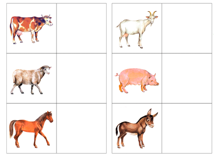 Лото домашние и Дикие животные