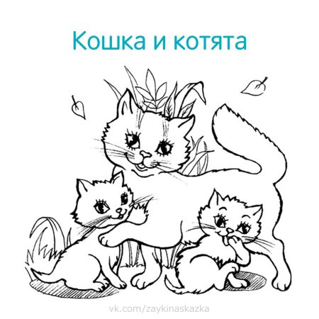 Животные и их Детёныши для детей раскраска