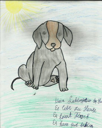 Рисунок на тему собака