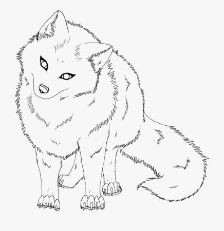 Песец раскраска