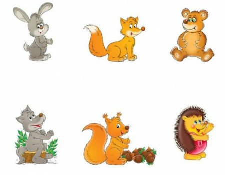 Лесные животные рисунки для детей