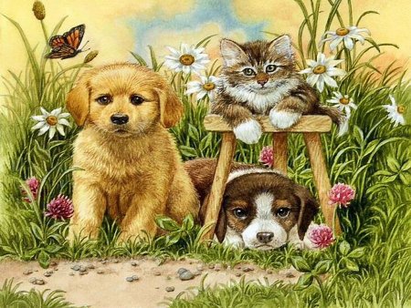 Открытка с щенком