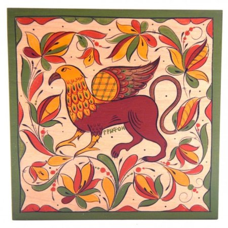 Пермогорская роспись Грифон