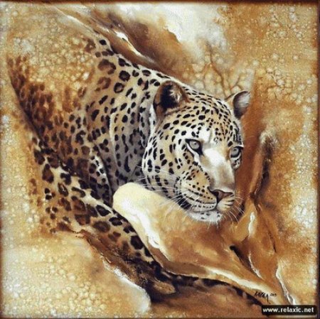 Леопард мастихин живопись