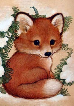 Тигр живопись