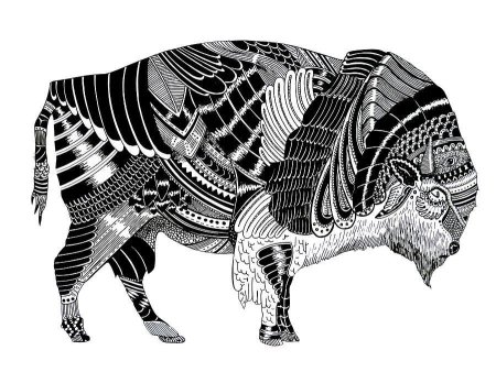 Бизон орнамент