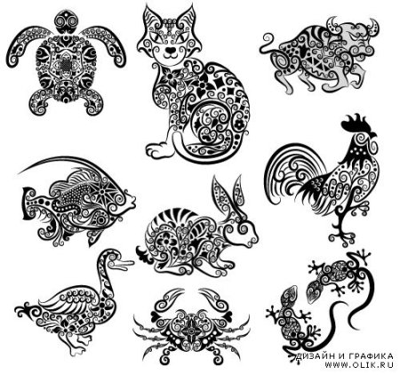 Орнамент животные