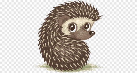 Ежик карандашом