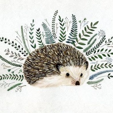 Животные акварелью