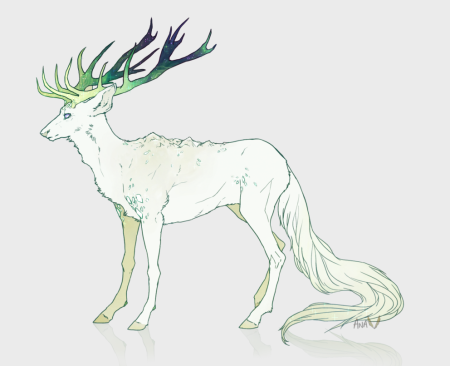 Олень раскраска