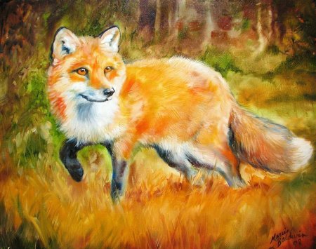 Художник Marcia Baldwin Лисичка