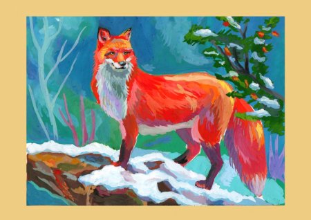 Рисование животных гуашью