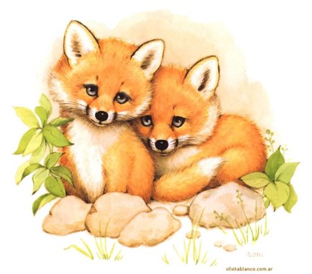 Лисенок рисунок для детей