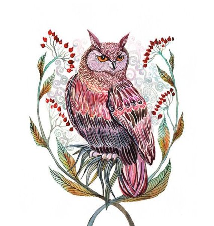 Стилизованные рисунки животных и птиц