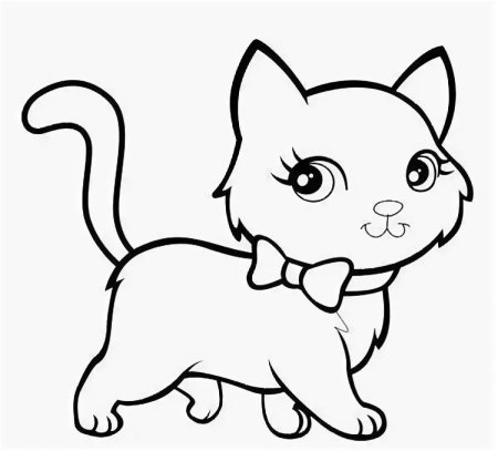 Кошка для раскрашивания