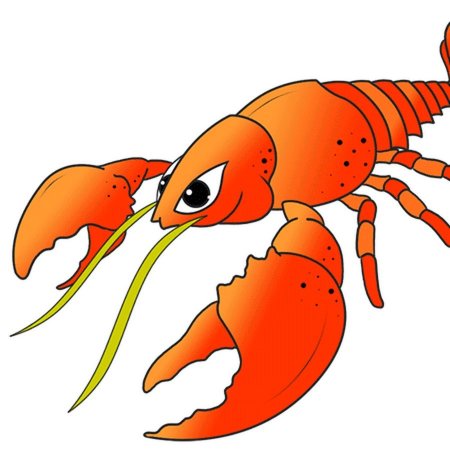 Лобстер мультяшный