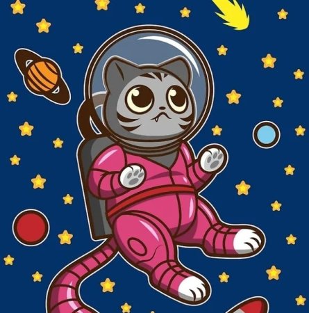 Кот в костюме Космонавта