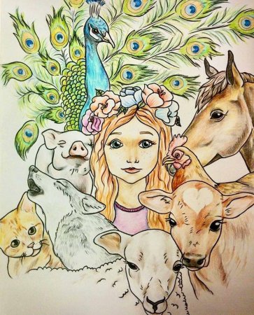 Веган рисунок