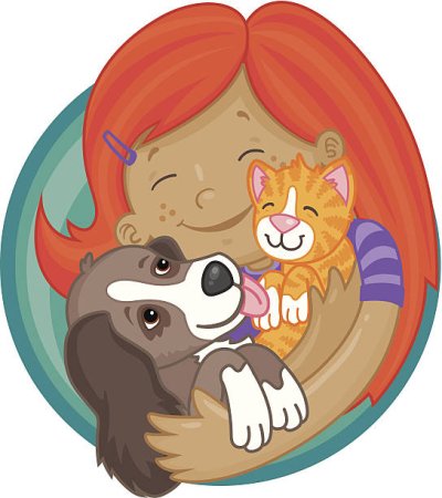 Забота о животных иллюстрации