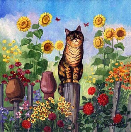 Картины Татьяны Родионовой Деревенские коты