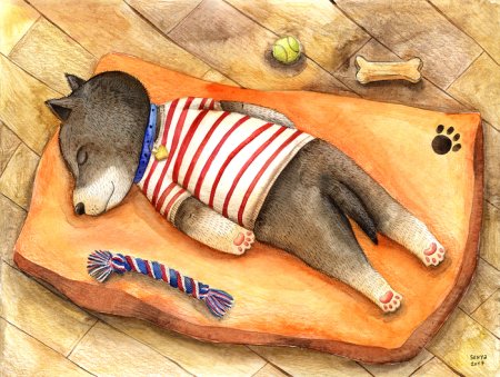 Звери спят иллюстрации