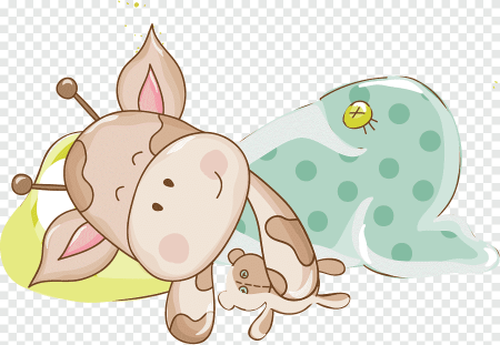 Спящие мультяшные зверюшки